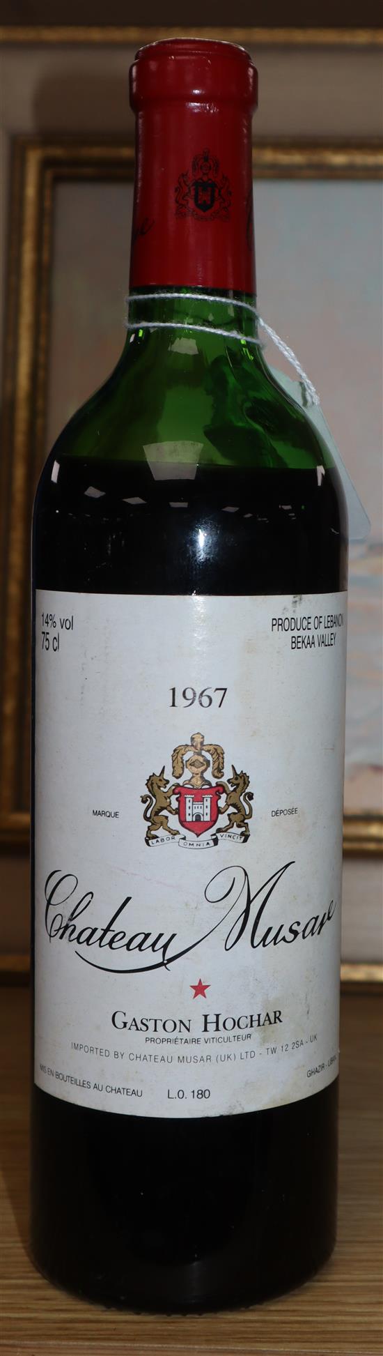 One bottle of Chateau Musar, 1967